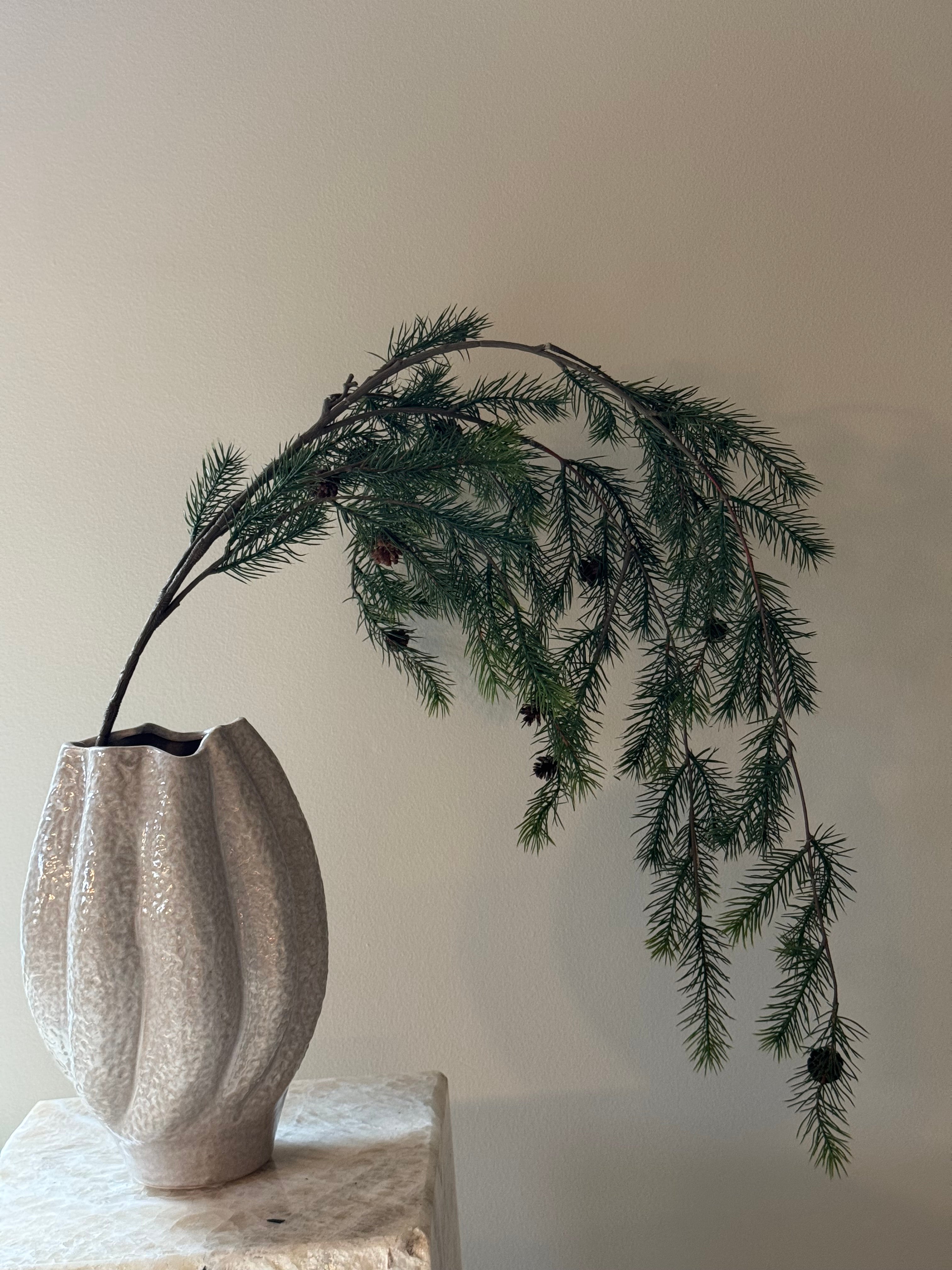 Cova vase, Hvid/Beige, keramik