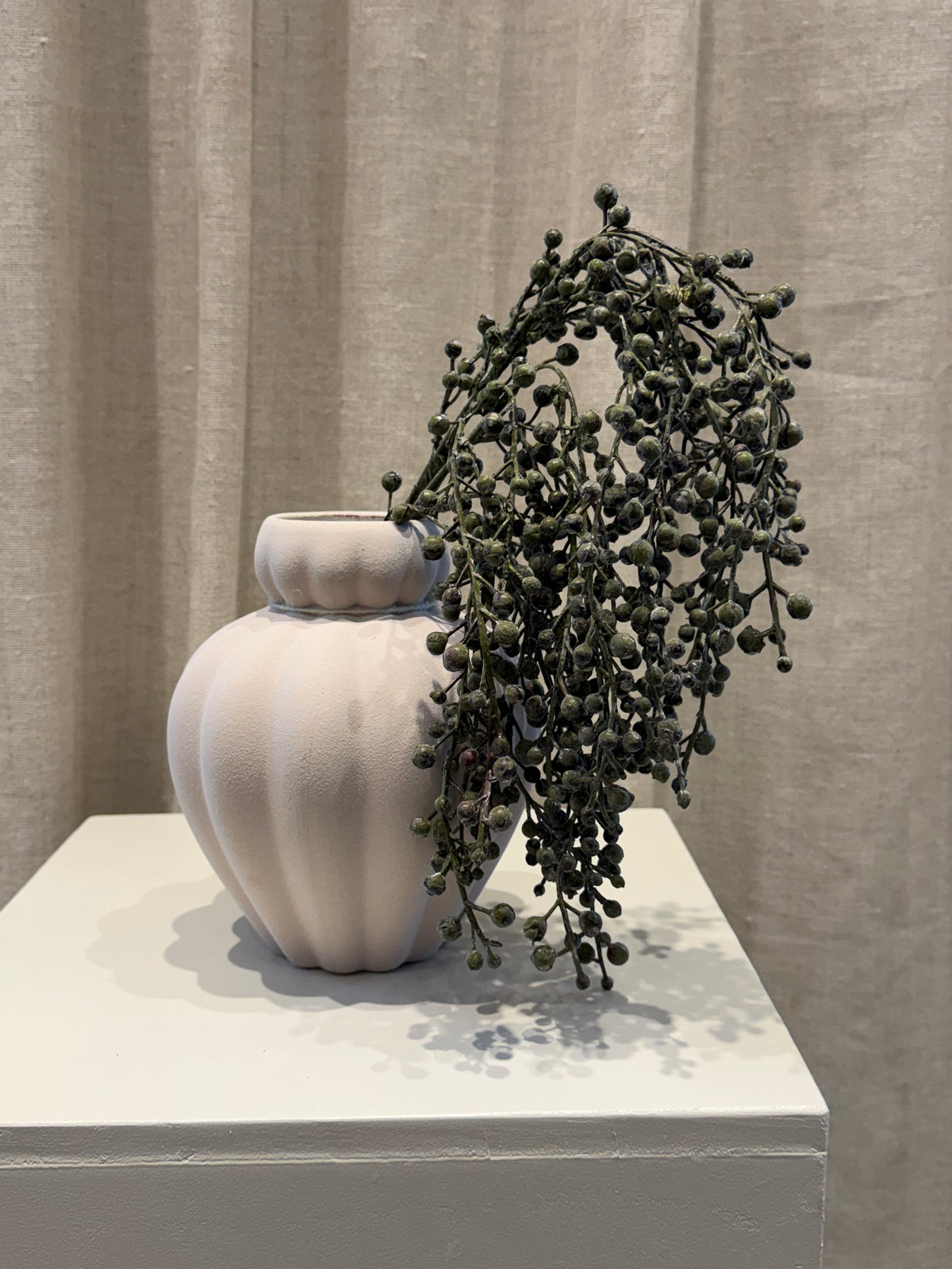 Dadel buket støvet grøn H36cm