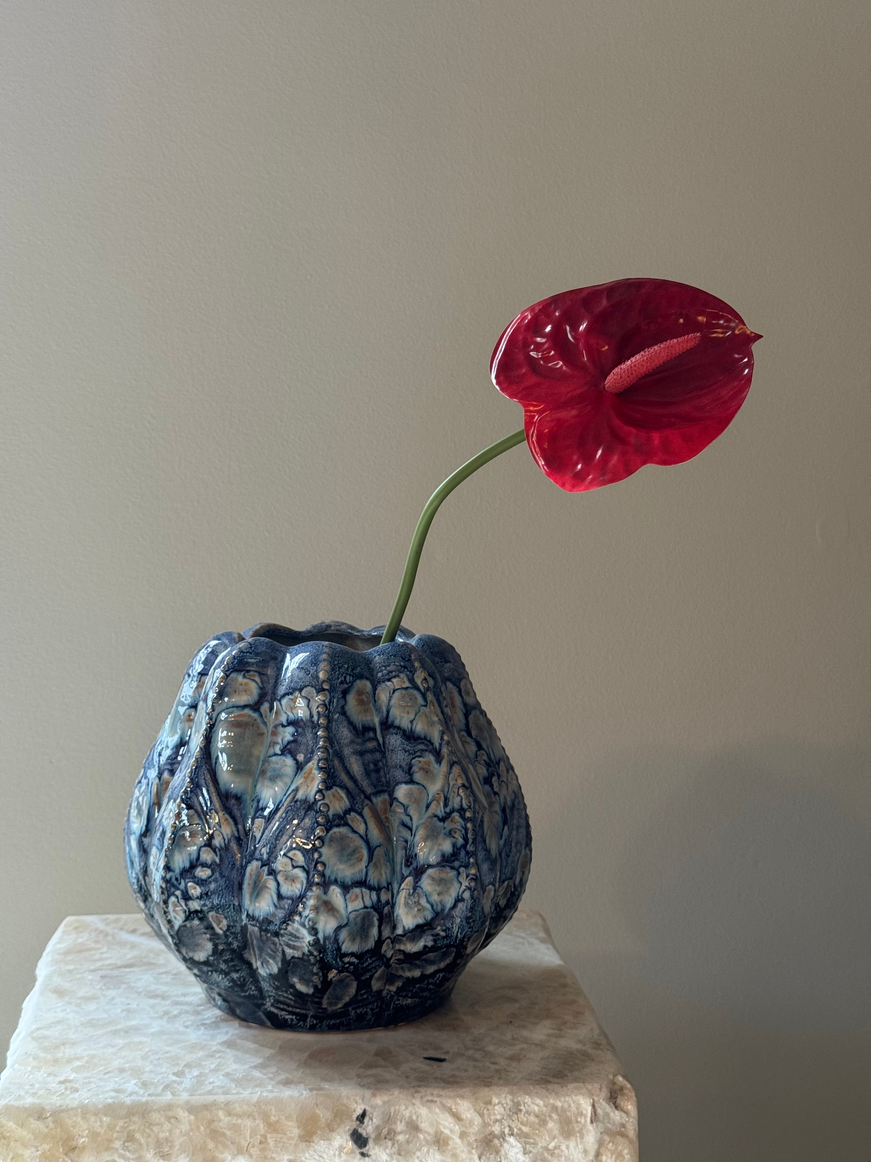 Hetty vase, blå, keramik
