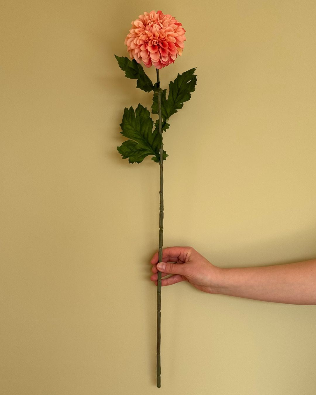 Dahlia Peach/Orange - 75 cm