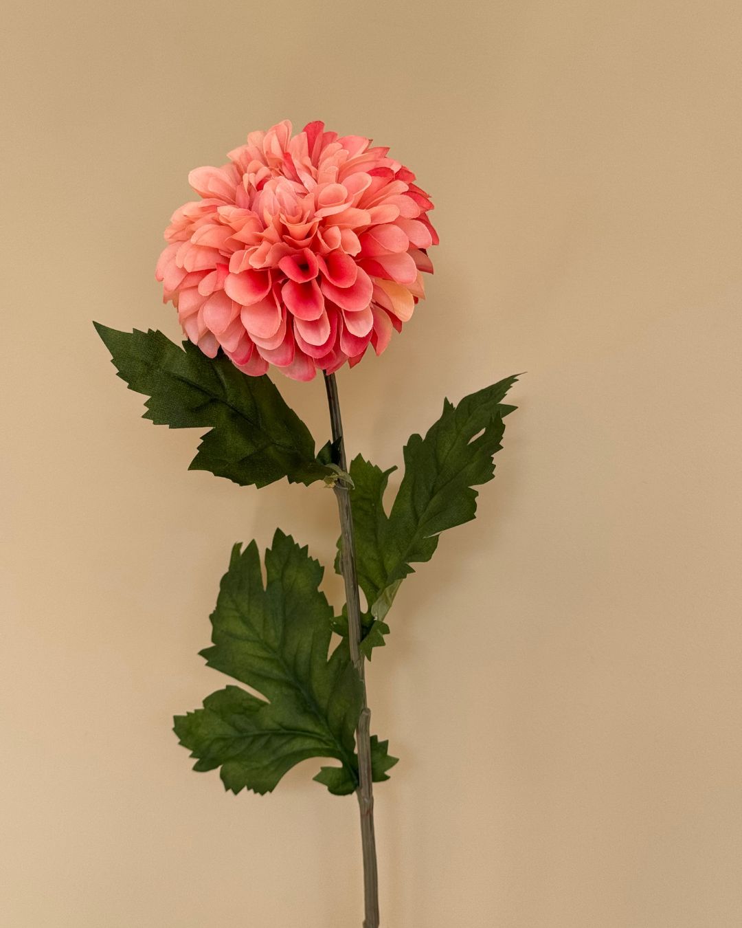 Dahlia Peach/Orange - 75 cm